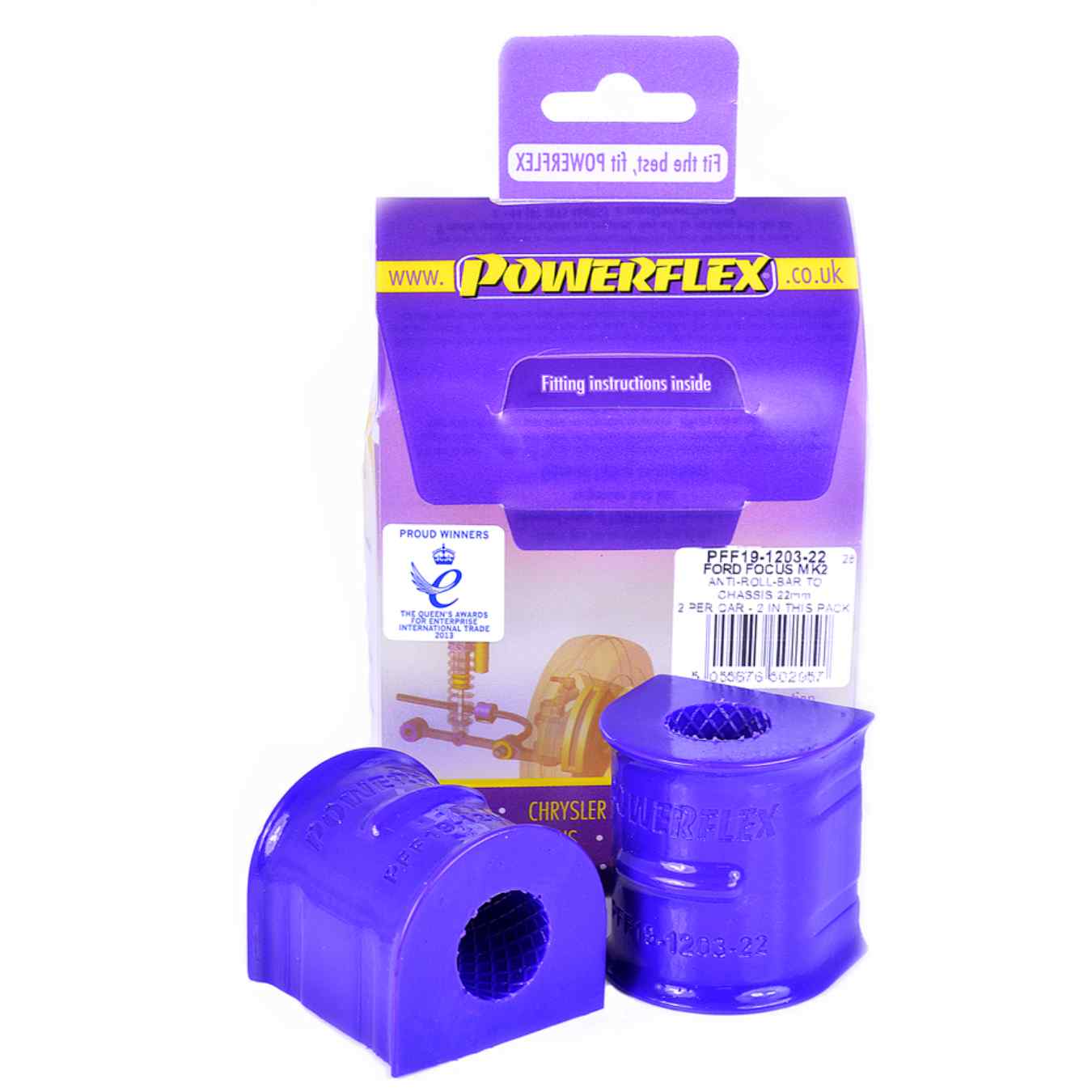 Silent bloc Powerflex barre anti-roulis avant 22mm road series N°3 PFF19-1203-22