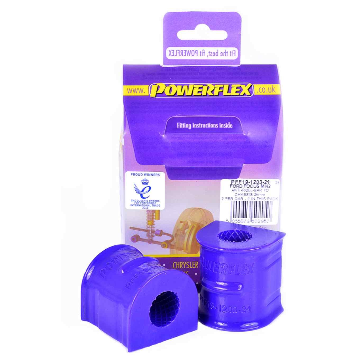 Silent bloc Powerflex barre anti-roulis avant 24mm road series N°3 PFF19-1203-24