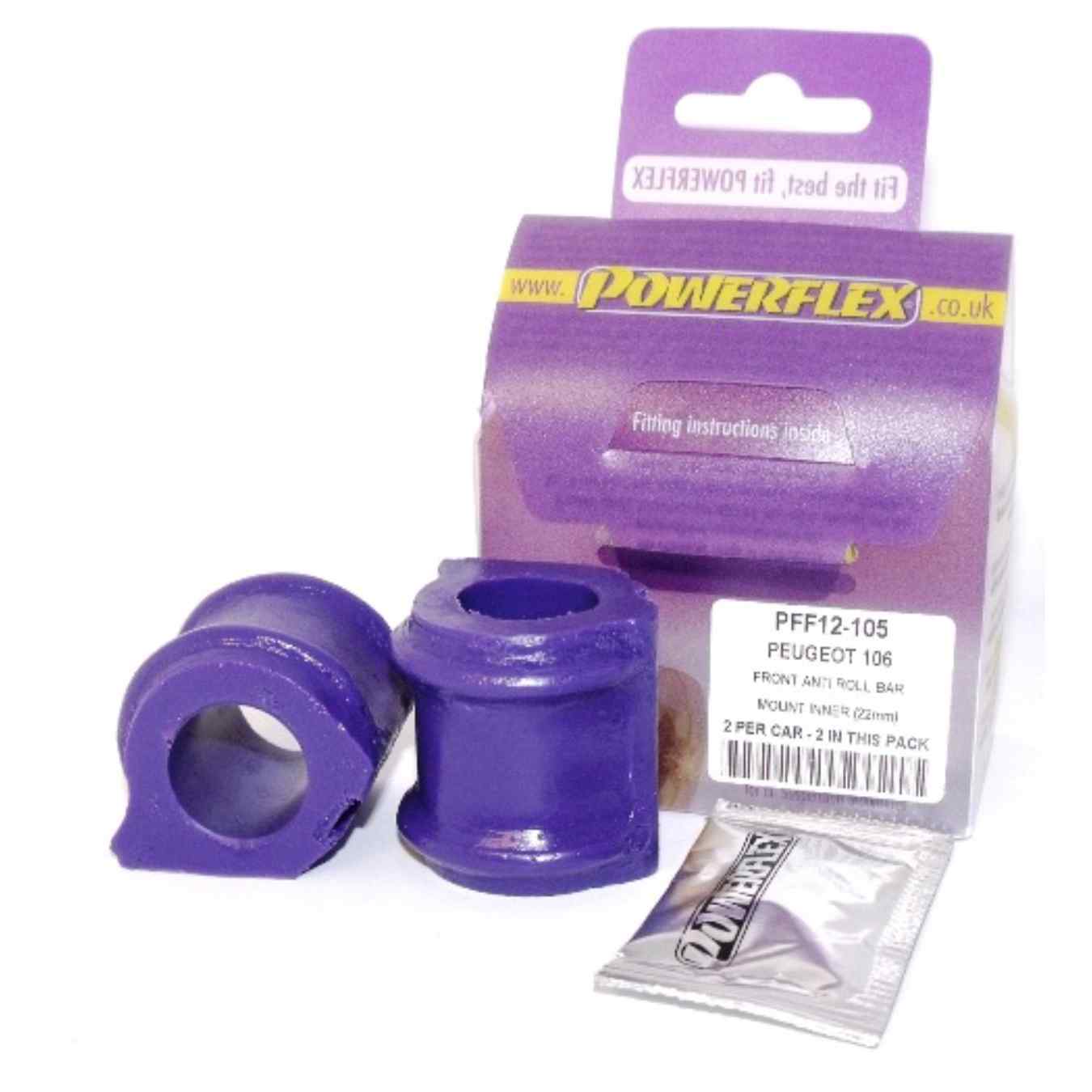 Silent bloc Powerflex barre anti-roulis avant road series N°3 PFF12-105