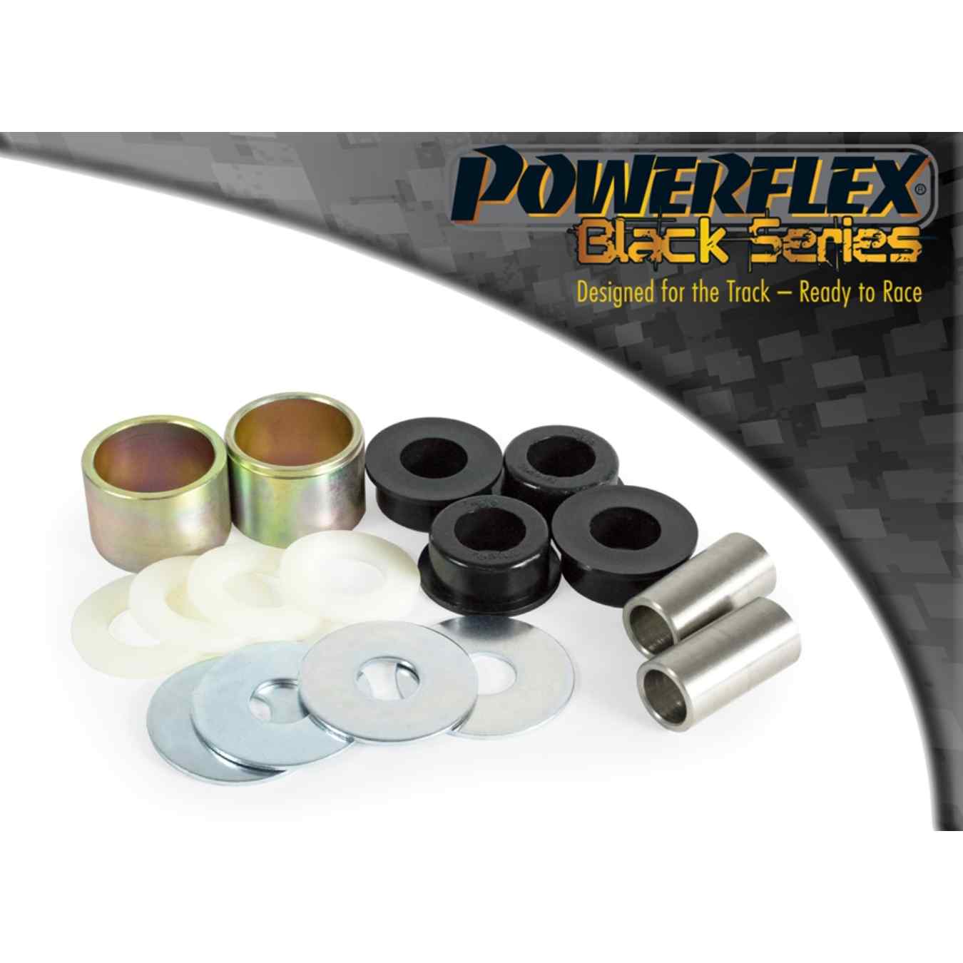 Silent bloc Powerflex barre rigidification inférieure black series N°8 PFR1-818BLK