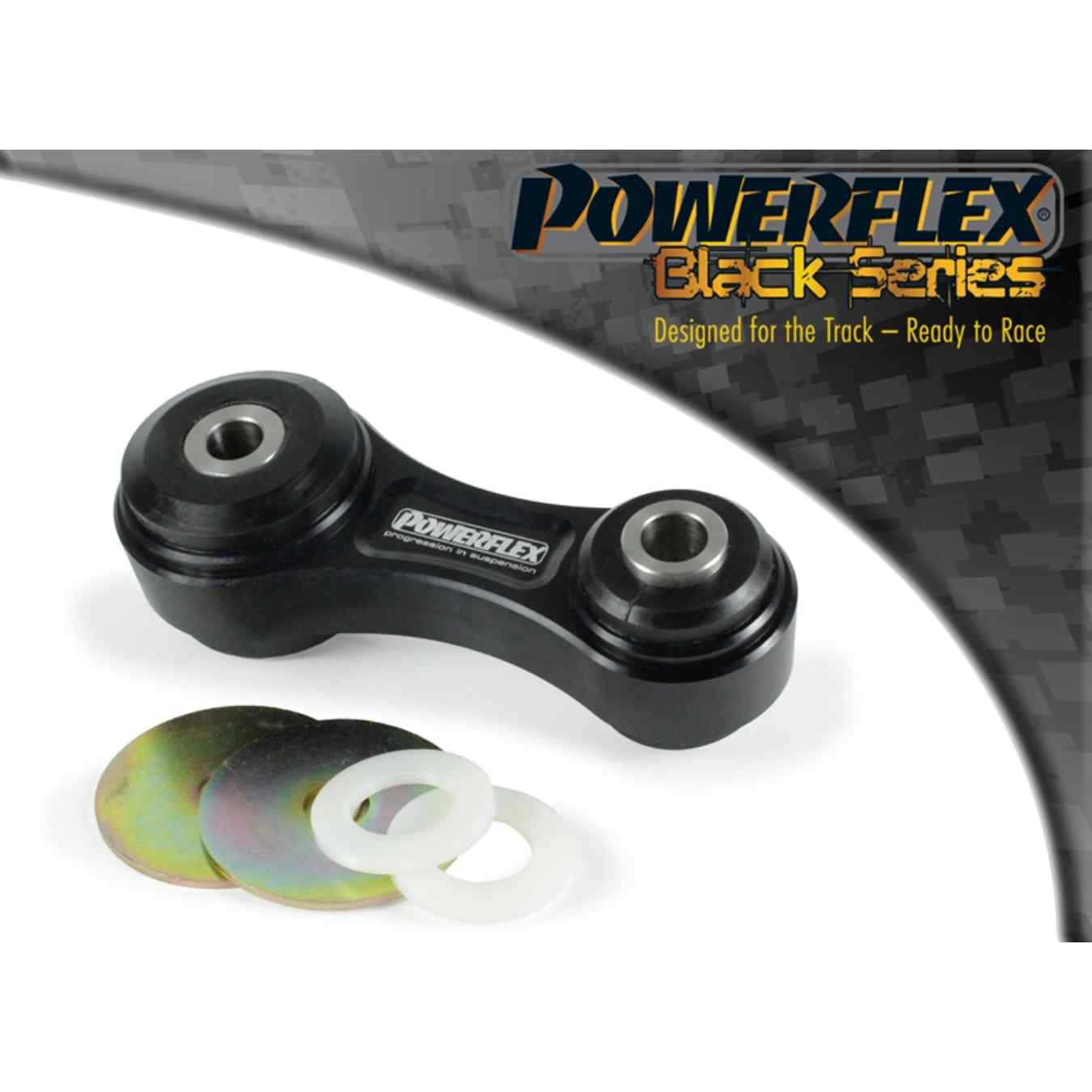 Silent bloc Powerflex d'anti-couple supérieur black series N°23 PFF60-8020BLK