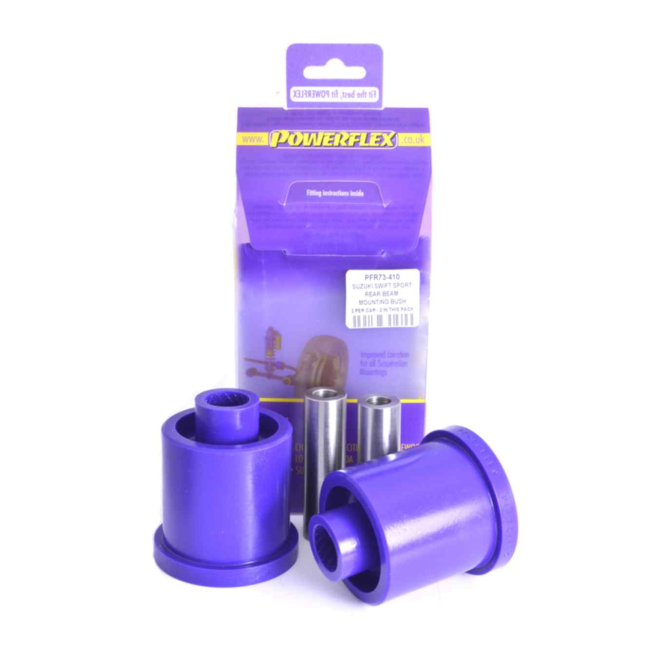 Silent bloc Powerflex d'essieu arrière road series N°10 PFR73-410