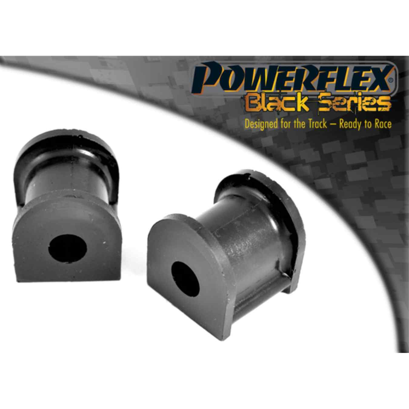 Silent bloc Powerflex de barre anti-roulis arrière (14mm) black series N°6 PFR19-410-14BLK