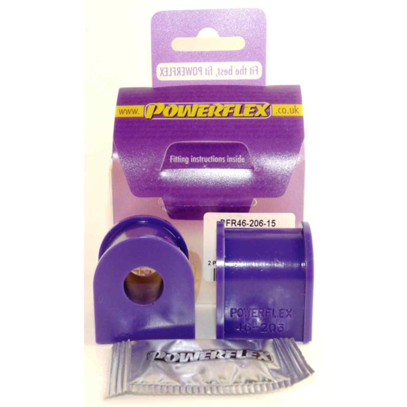 Silent bloc Powerflex de barre anti-roulis arrière (15mm) road series N°6 PFR46-206-15