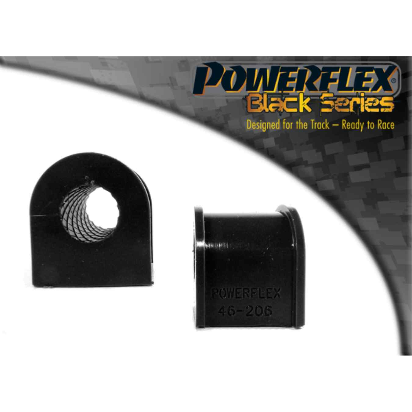 Silent bloc Powerflex de barre anti-roulis arrière (18mm) black series N°6 PFR46-206-18BLK
