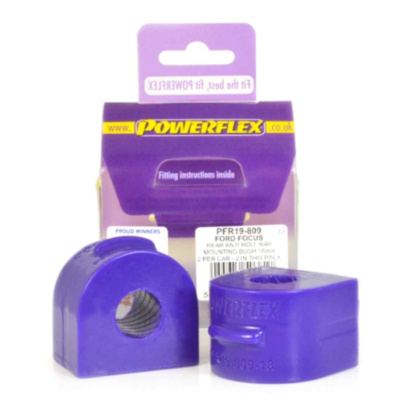 Silent bloc Powerflex de barre anti-roulis arrière (18mm) road series N°4 PFR19-809