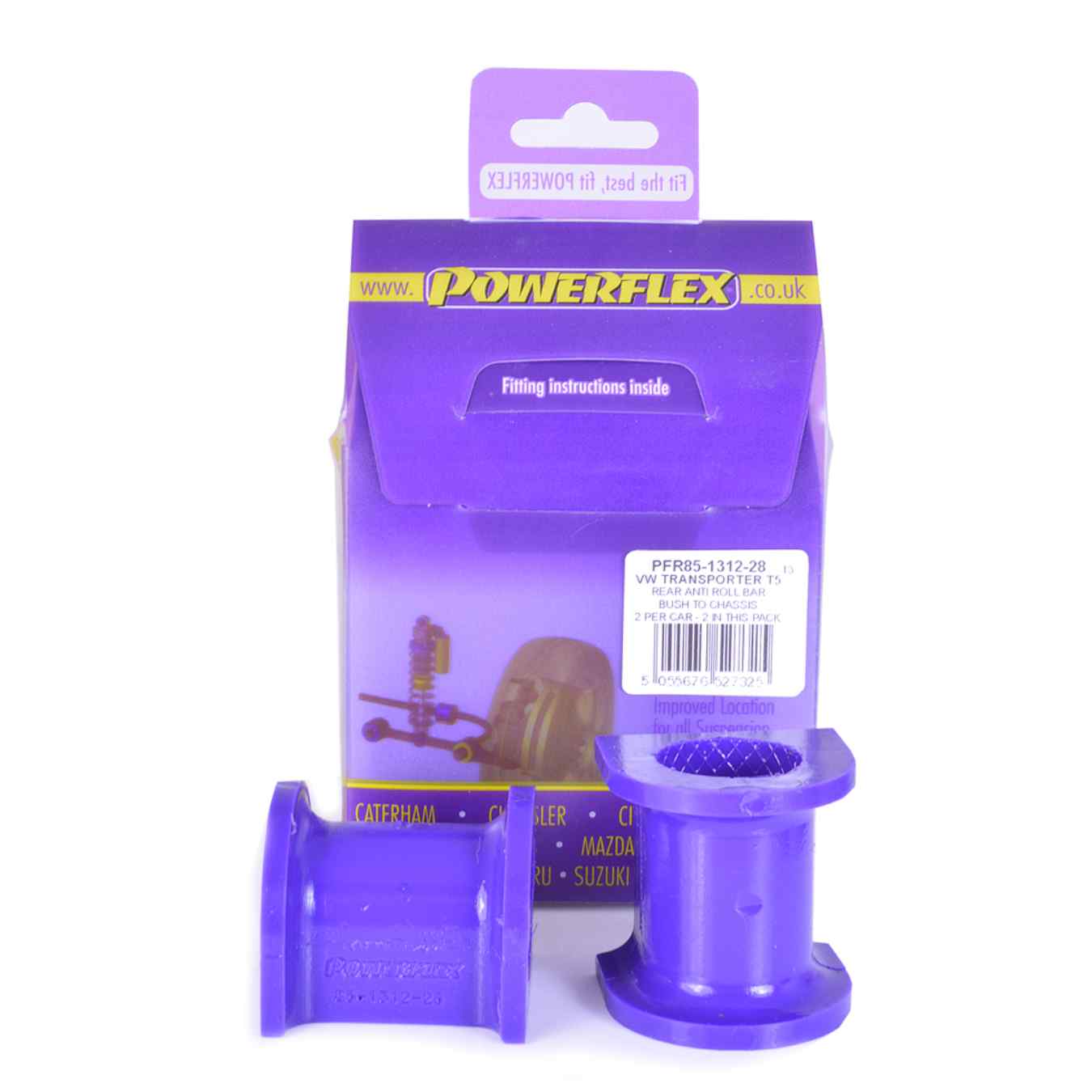 Silent bloc Powerflex de barre anti-roulis arrière (28mm) road series N°12 PFR85-1312-28