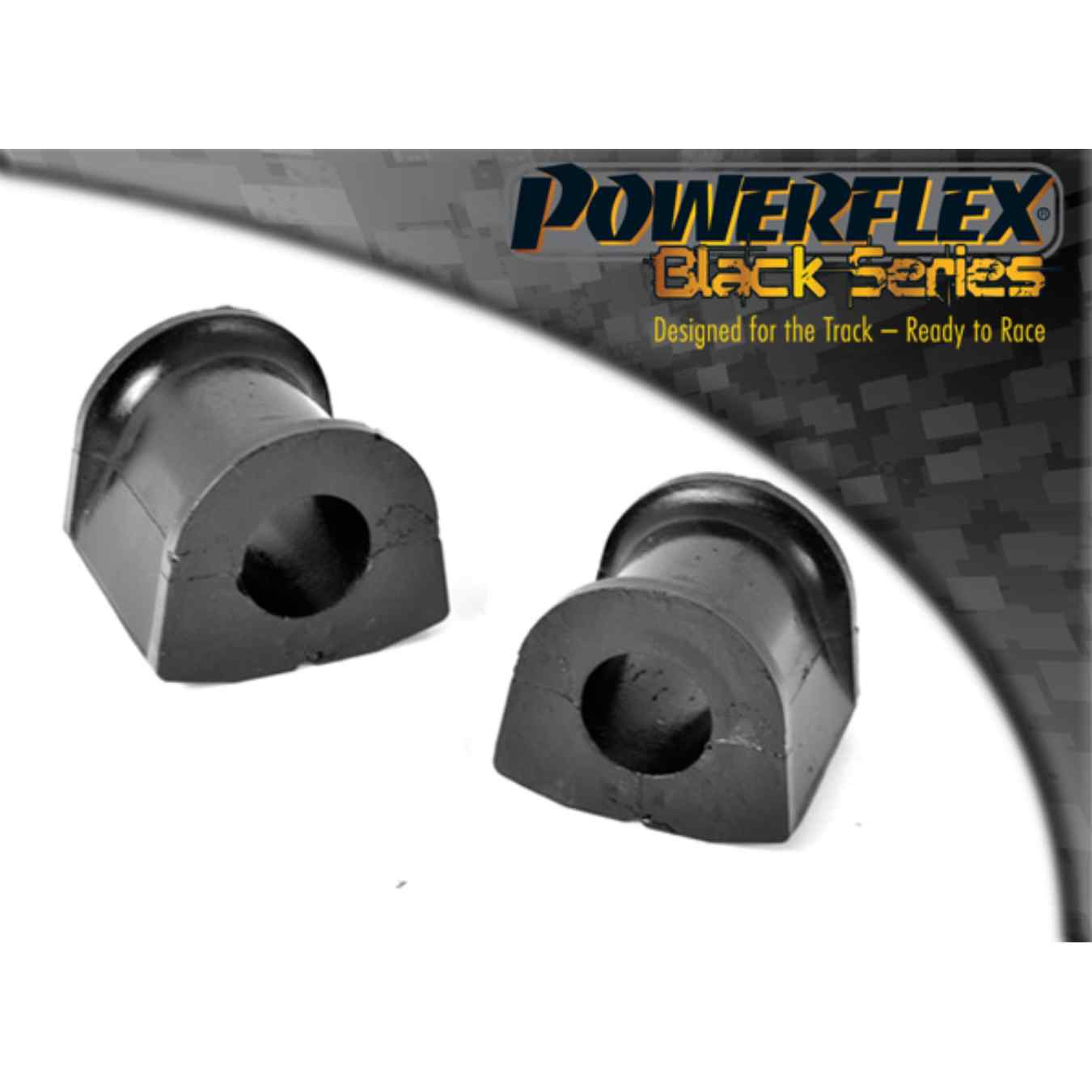 Silent bloc Powerflex de barre anti-roulis arrière intérieur (18mm) black series N°8 PFR80-415-18BLK