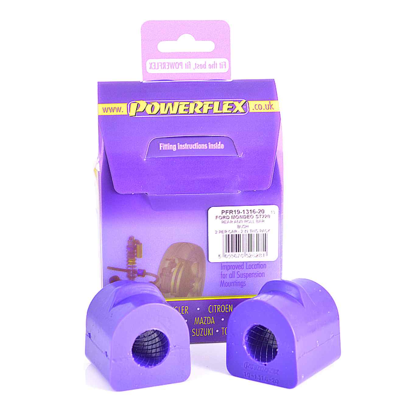 Silent bloc Powerflex de barre anti-roulis arrière road series N°5 PFR19-1316-20