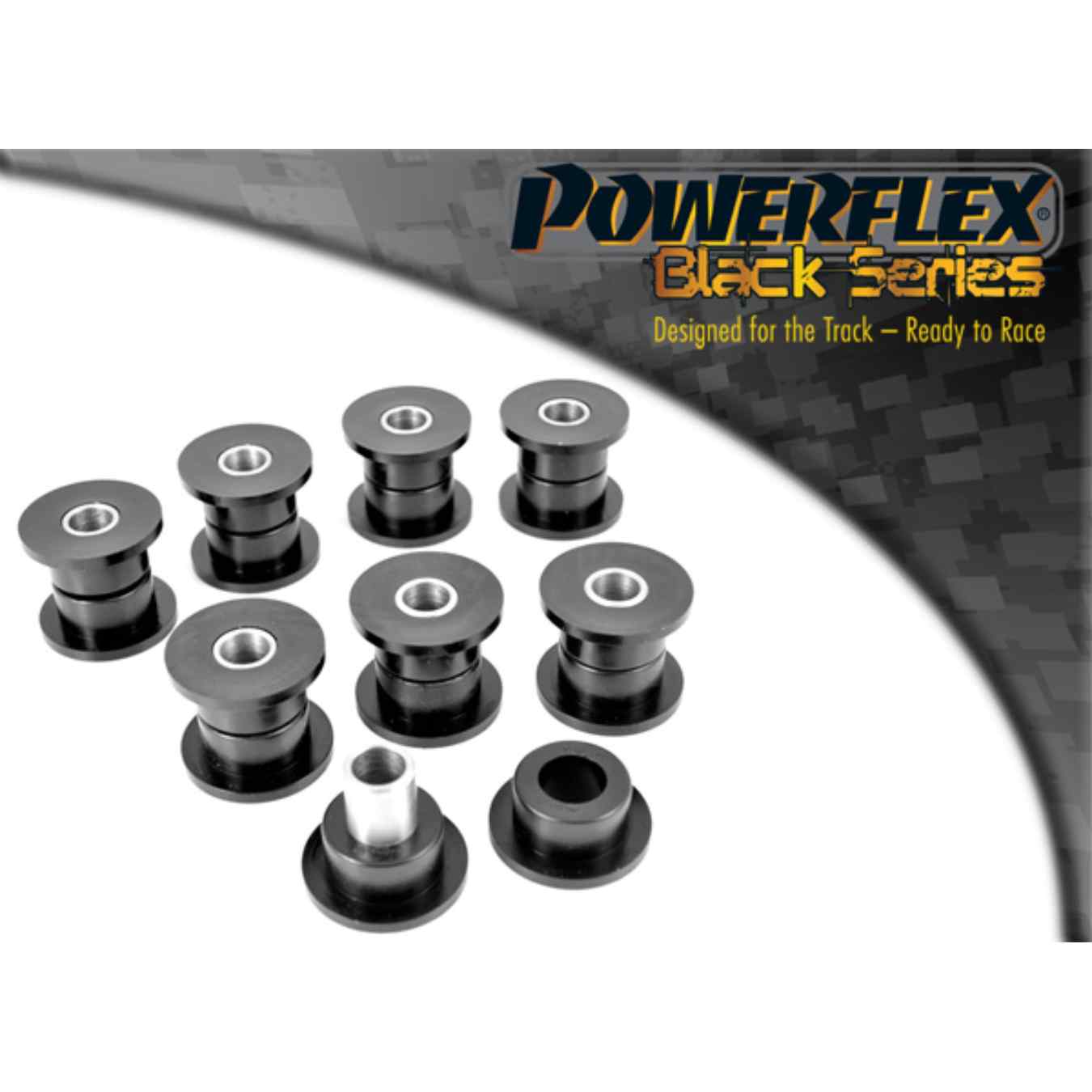 Silent bloc Powerflex de barre de renfort arrière black series N°8 PFR46-108BLK