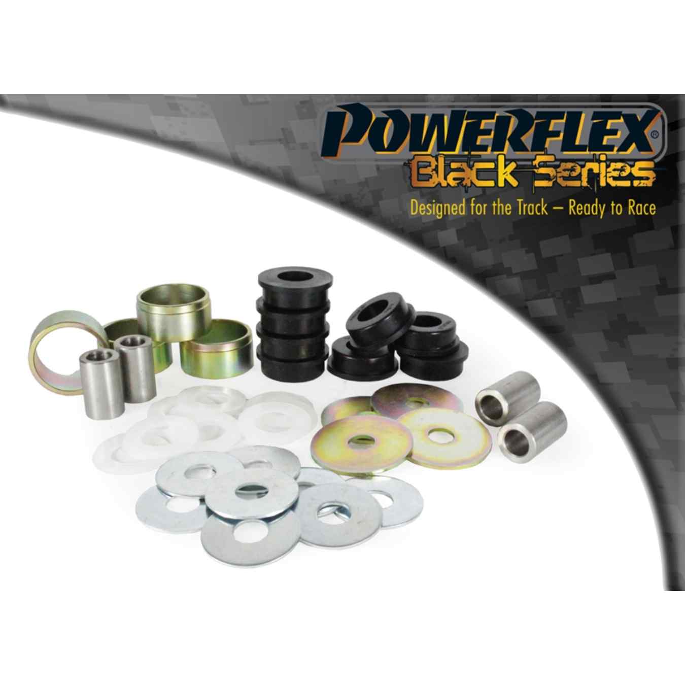 Silent bloc Powerflex de bras avant de suspension arrière black series N°6 PFR1-816BLK