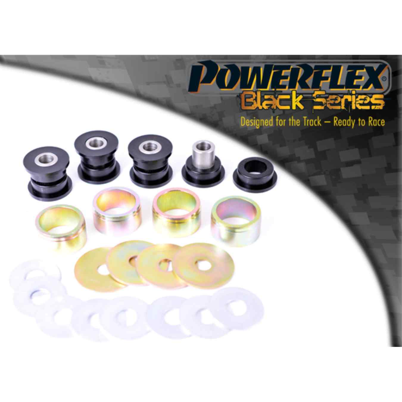 Silent bloc Powerflex de bras avant de suspension arrière black series N°17 PFR1-817BLK