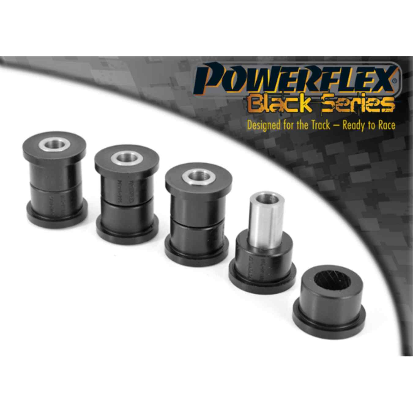 Silent bloc Powerflex de bras de suspension inférieurs arrière black series N°7 PFR46-210BLK