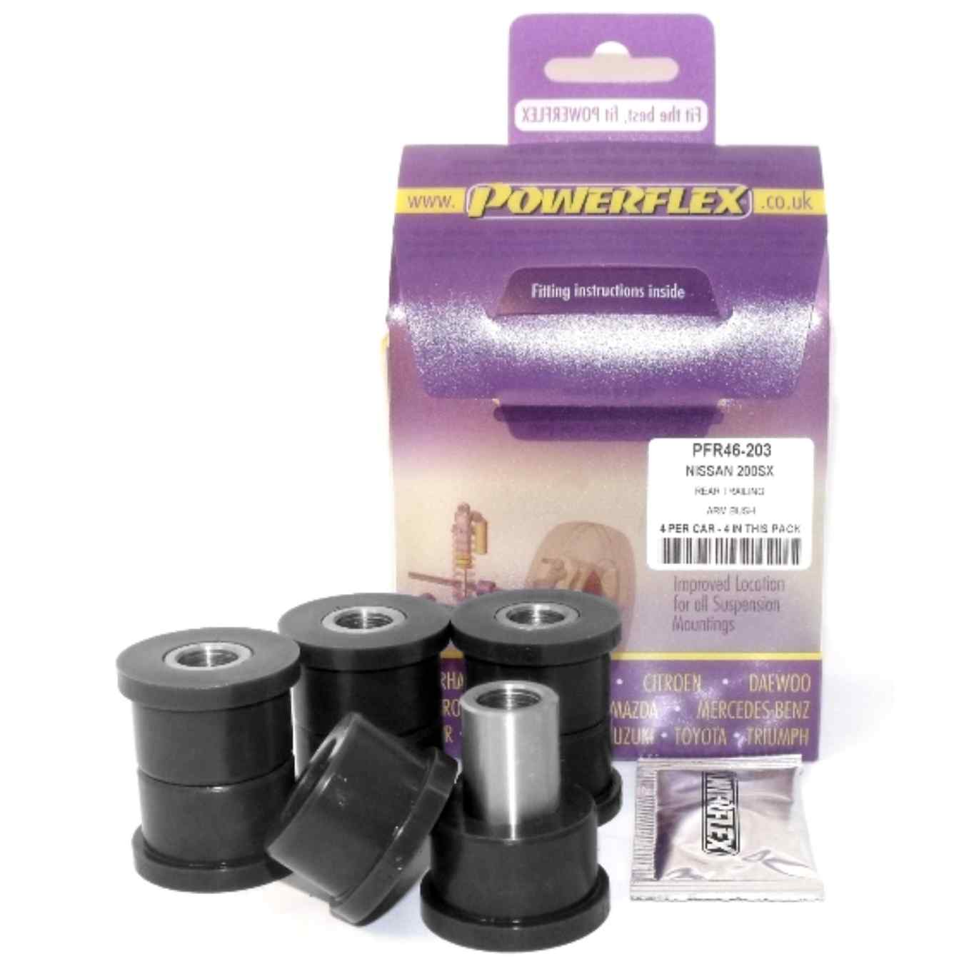 Silent bloc Powerflex de bras de suspension inférieurs arrière road series N°7 PFR46-203