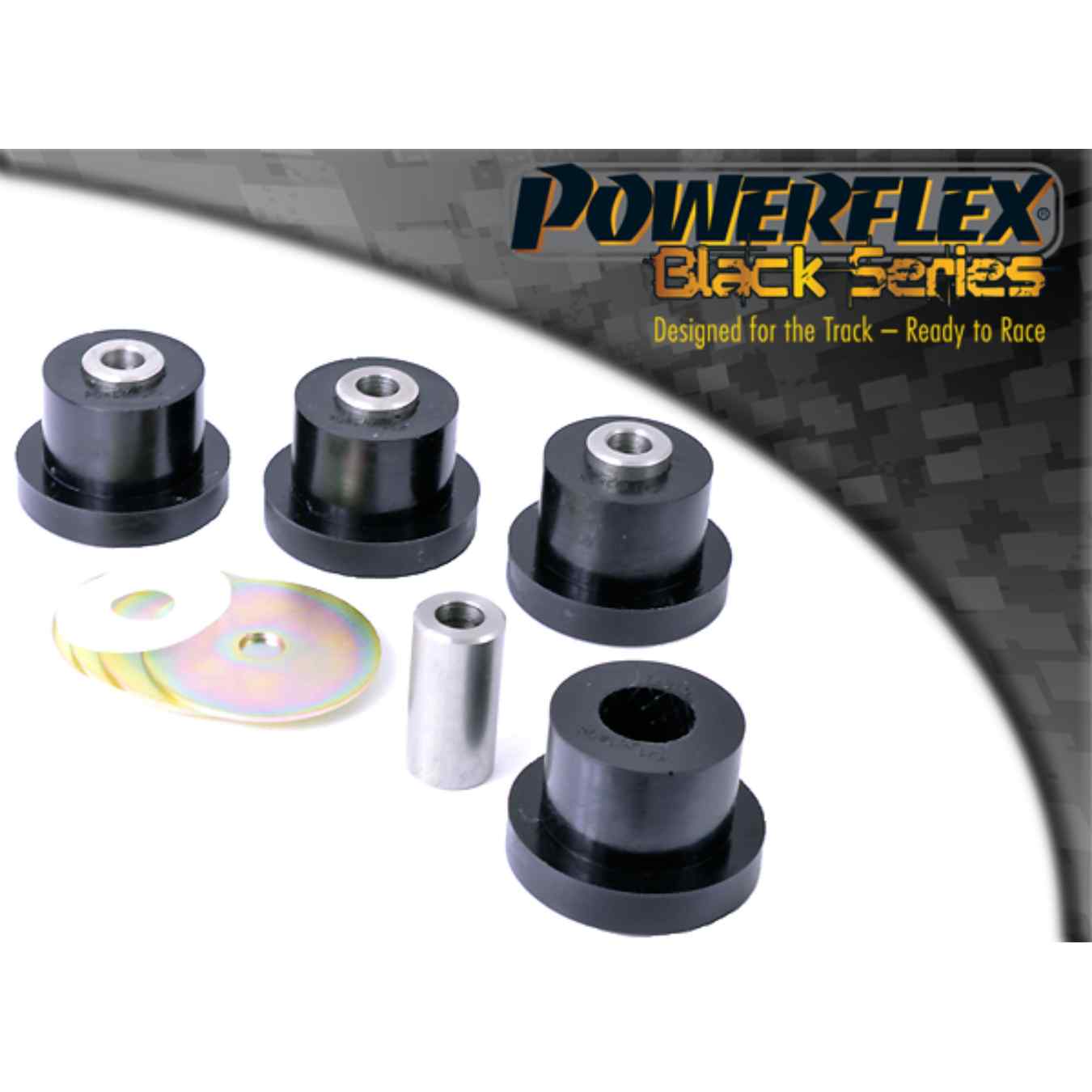 Silent bloc Powerflex de bras de suspension supérieur avant black series N°5 PFF1-815BLK