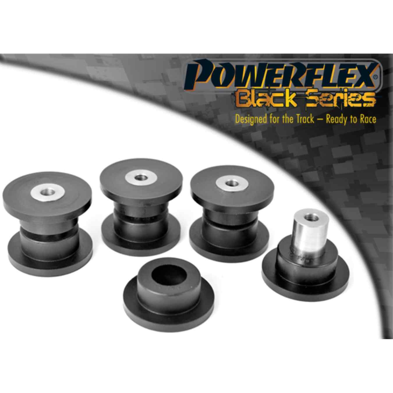 Silent bloc Powerflex de bras de suspensions inférieur arrière black series N°9 PFR36-309BLK