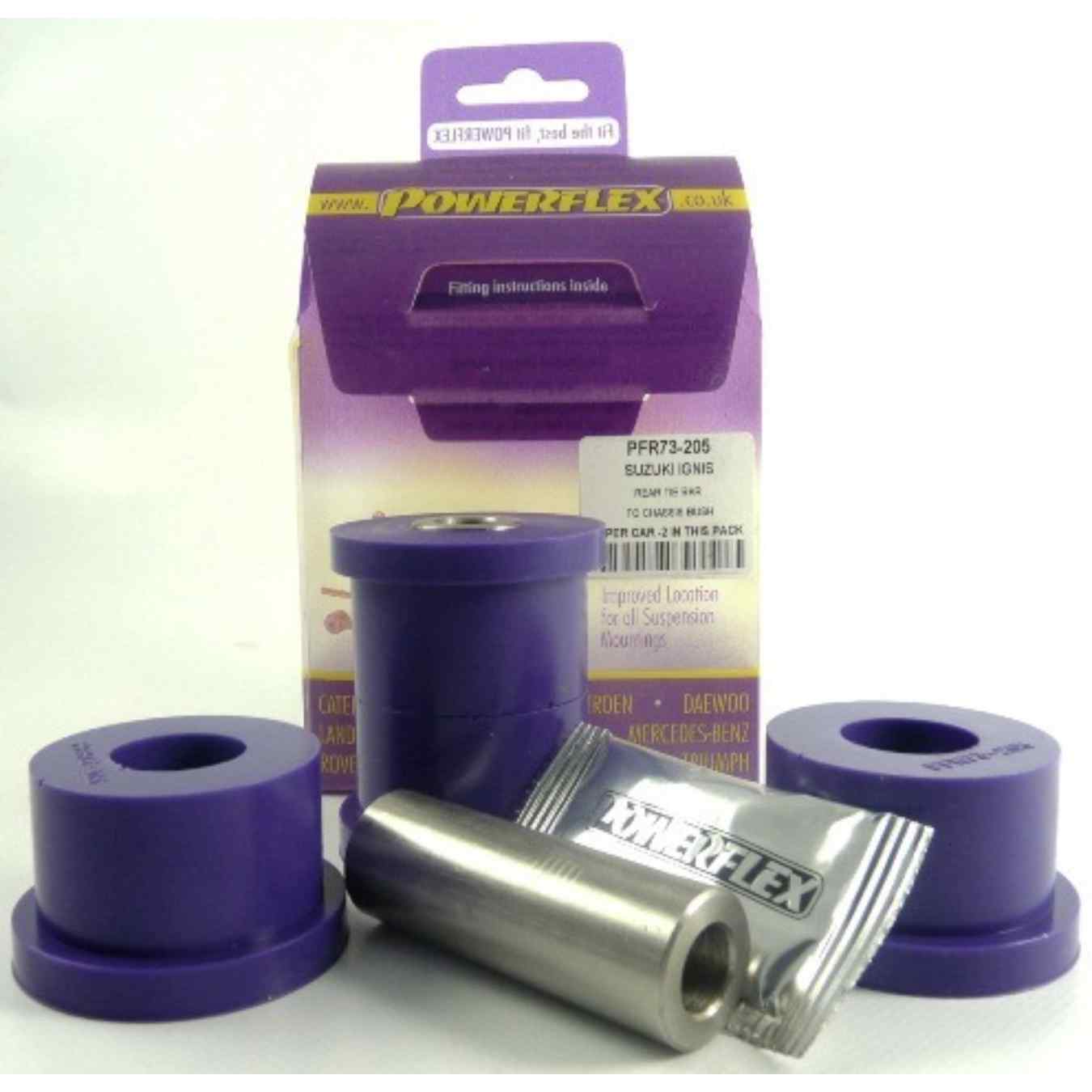 Silent bloc Powerflex de bras oscillants arrière (4 pcs) road series N°5 PFR73-205