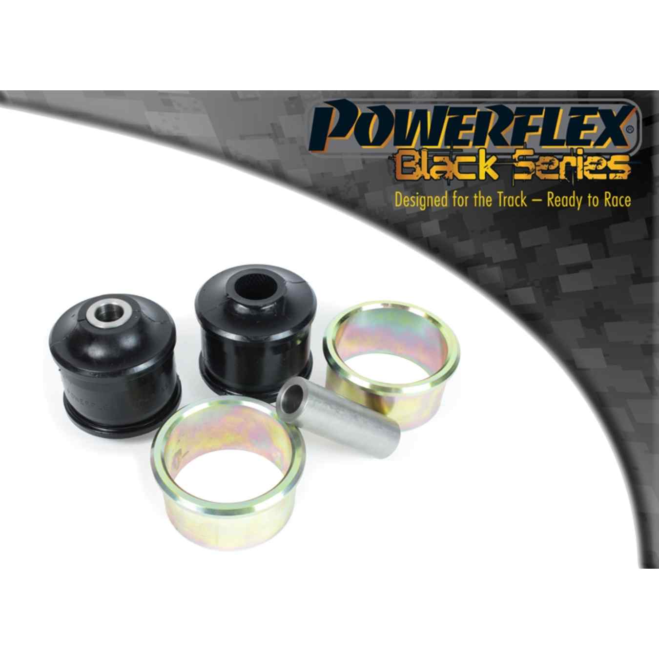 Silent bloc Powerflex de bras oscillants arrière black series N°6 PFR69-616BLK