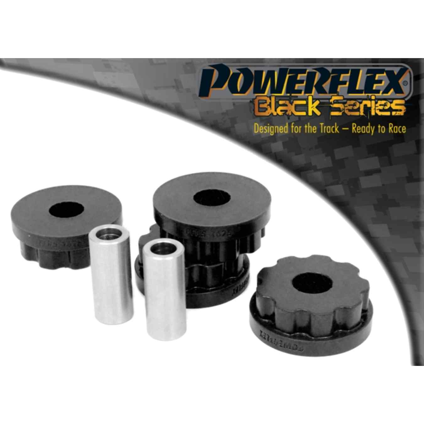 Silent bloc Powerflex de différentiel arrière black series N°25 PFR5-1625BLK