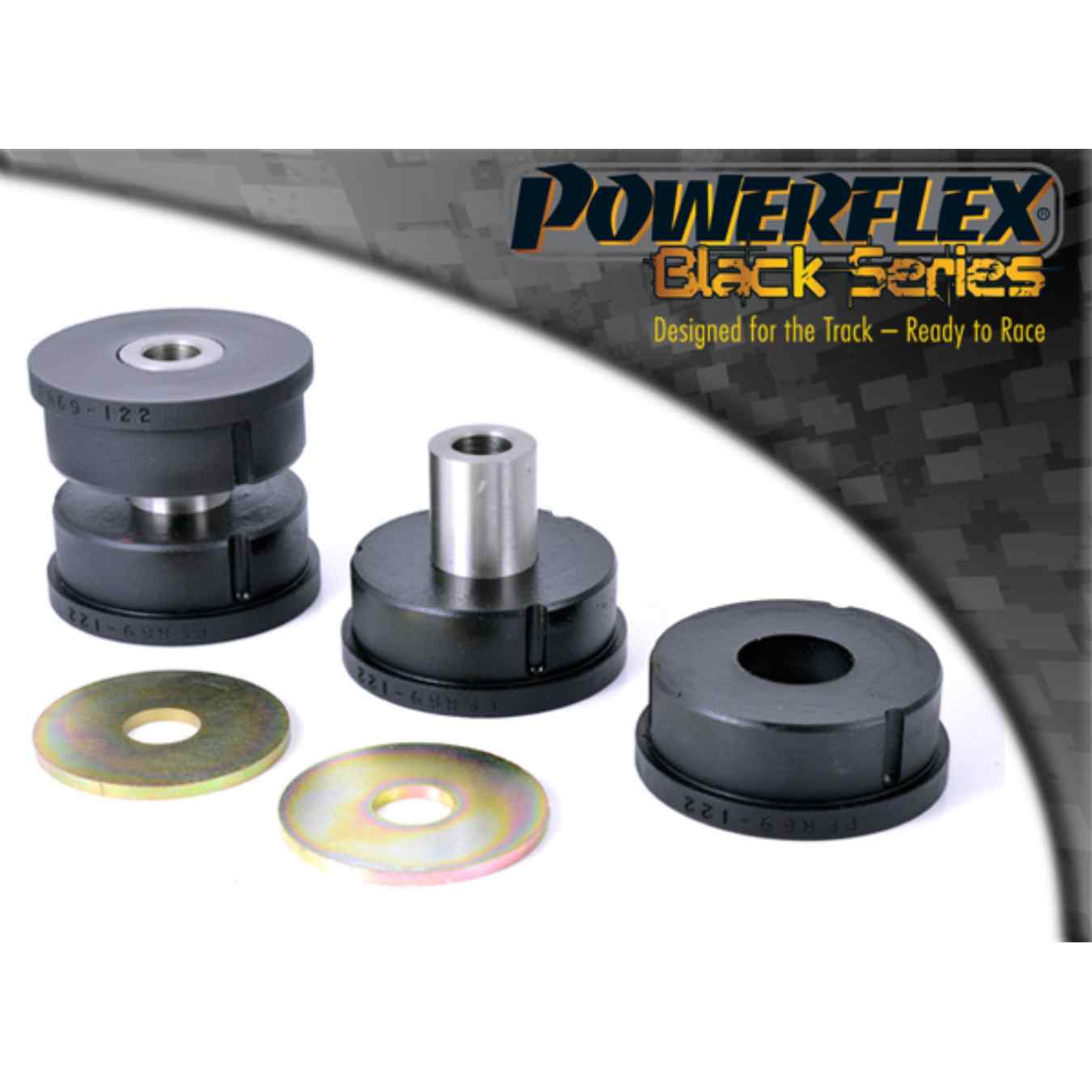 Silent bloc Powerflex de différentiel arrière black series N°11 PFR69-122BLK