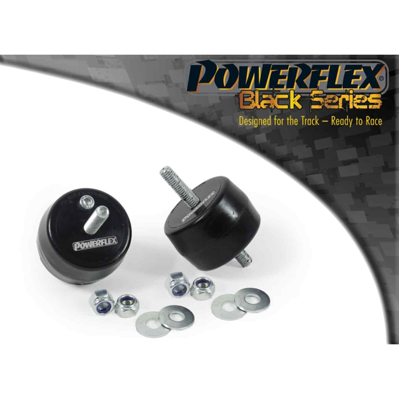 Silent bloc Powerflex de support de transmission black series N°55 PFF5-4655BLK