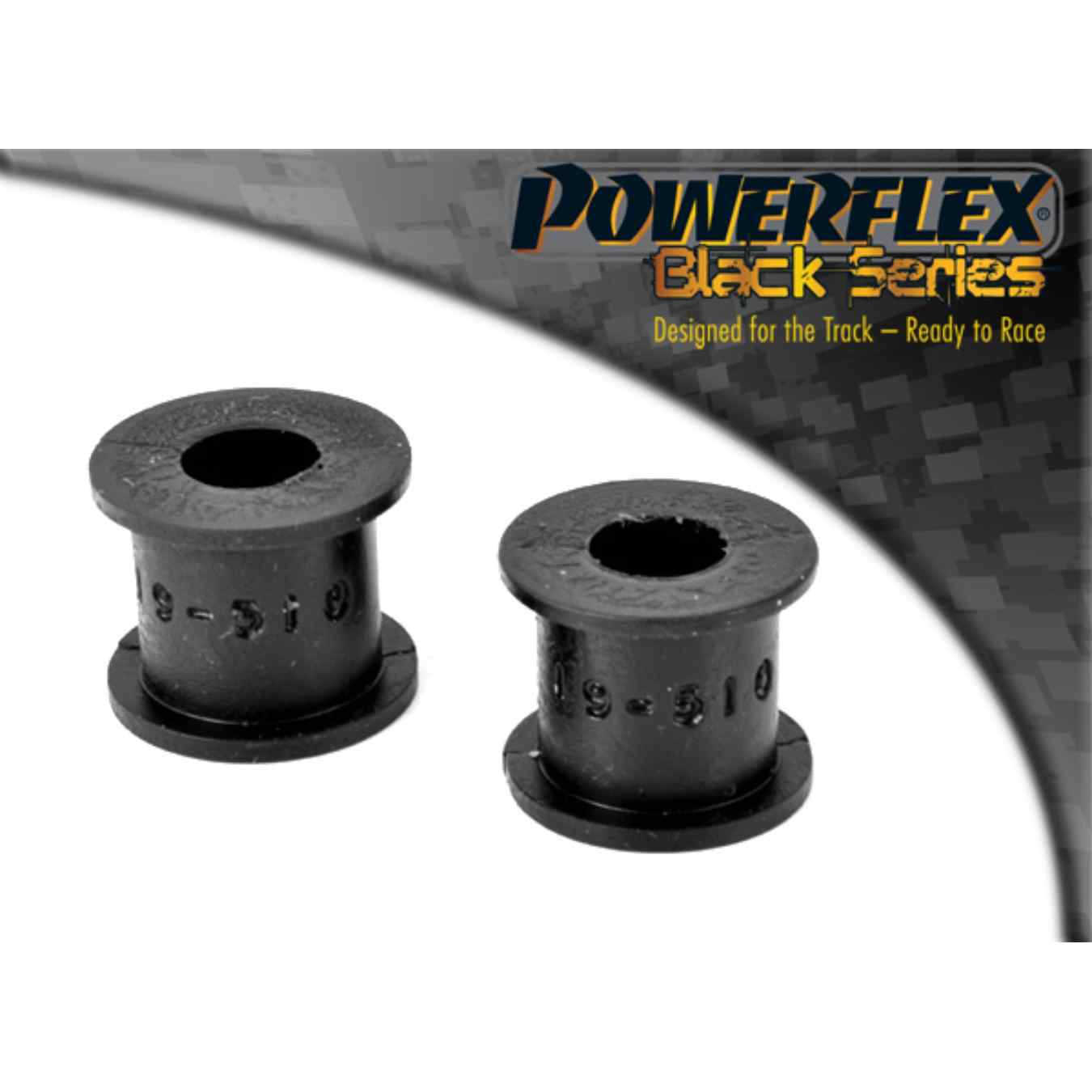 Silent bloc Powerflex entre bras de suspension et biellettes de barre anti-roulis arrière black series N°10 PFR19-510BLK