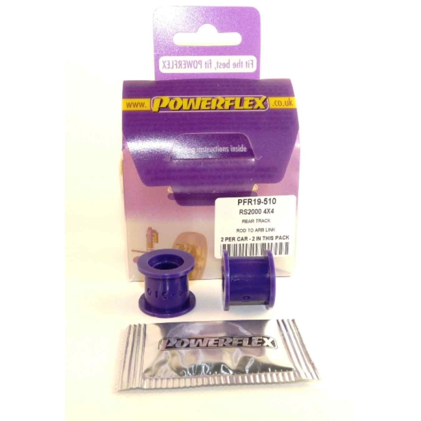 Silent bloc Powerflex entre bras de suspension et biellettes de barre anti-roulis arrière heritage N°10 PFR19-510H