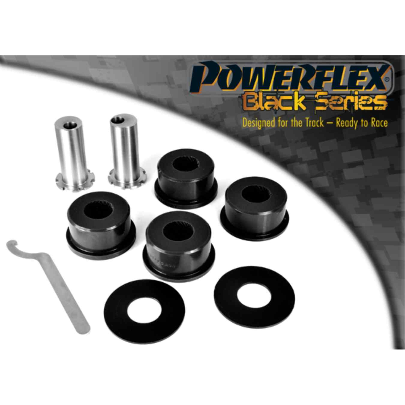 Silent bloc Powerflex extérieur bras de suspension arrière, réglable black series N°10 PFR85-1310GBLK