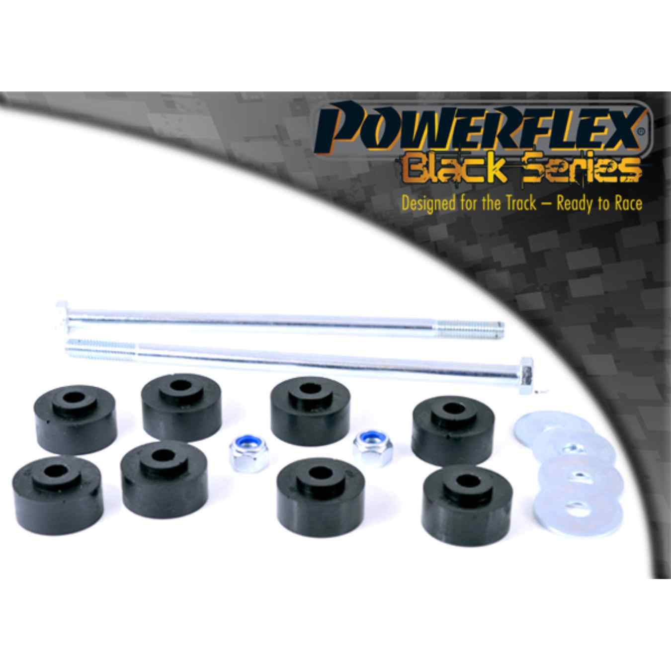 Silent bloc Powerflex extérieurs de barre anti-roulis avant black series N°5 PFF80-605BLK
