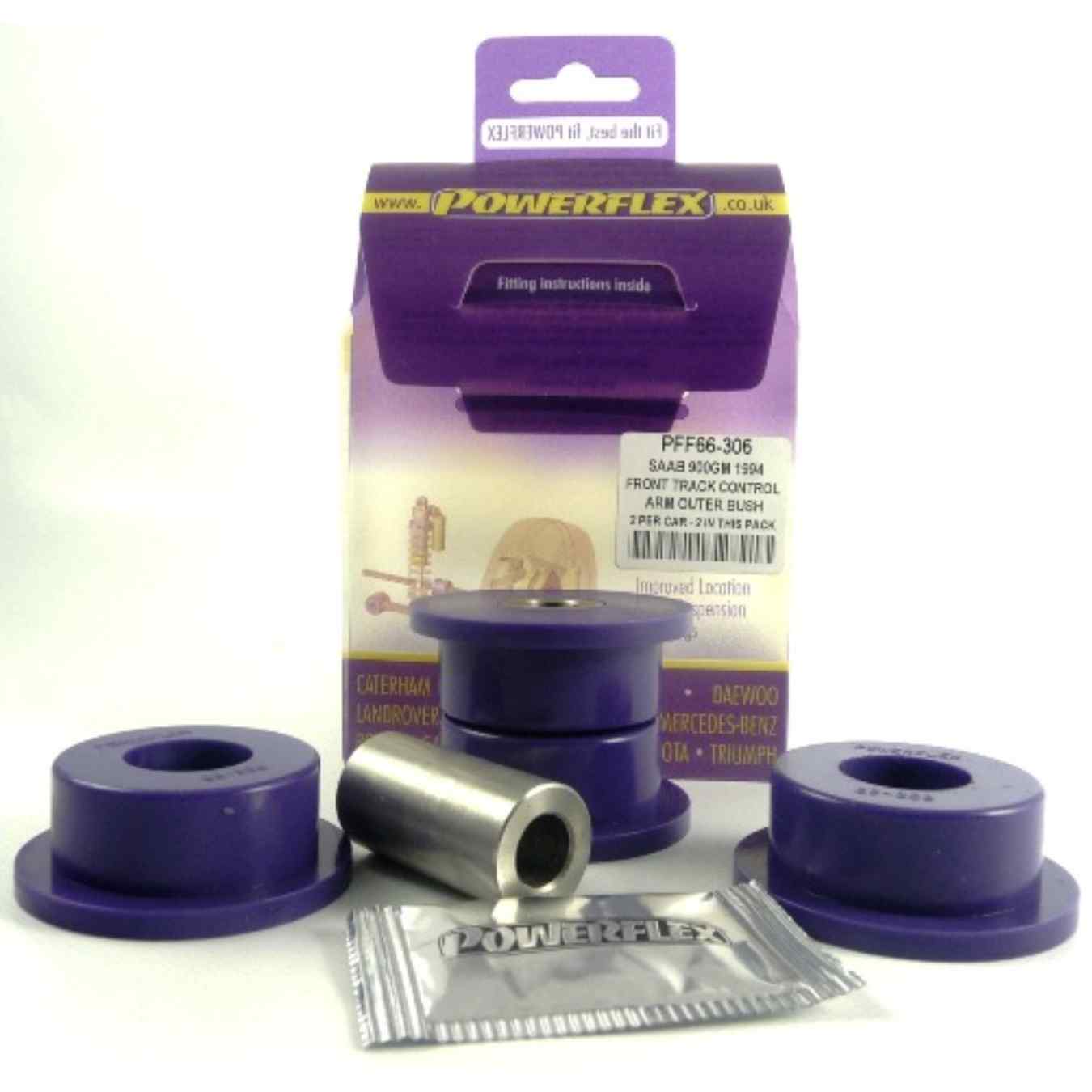 Silent bloc Powerflex extérieurs de bras de suspension avant road series N°1 PFF66-306