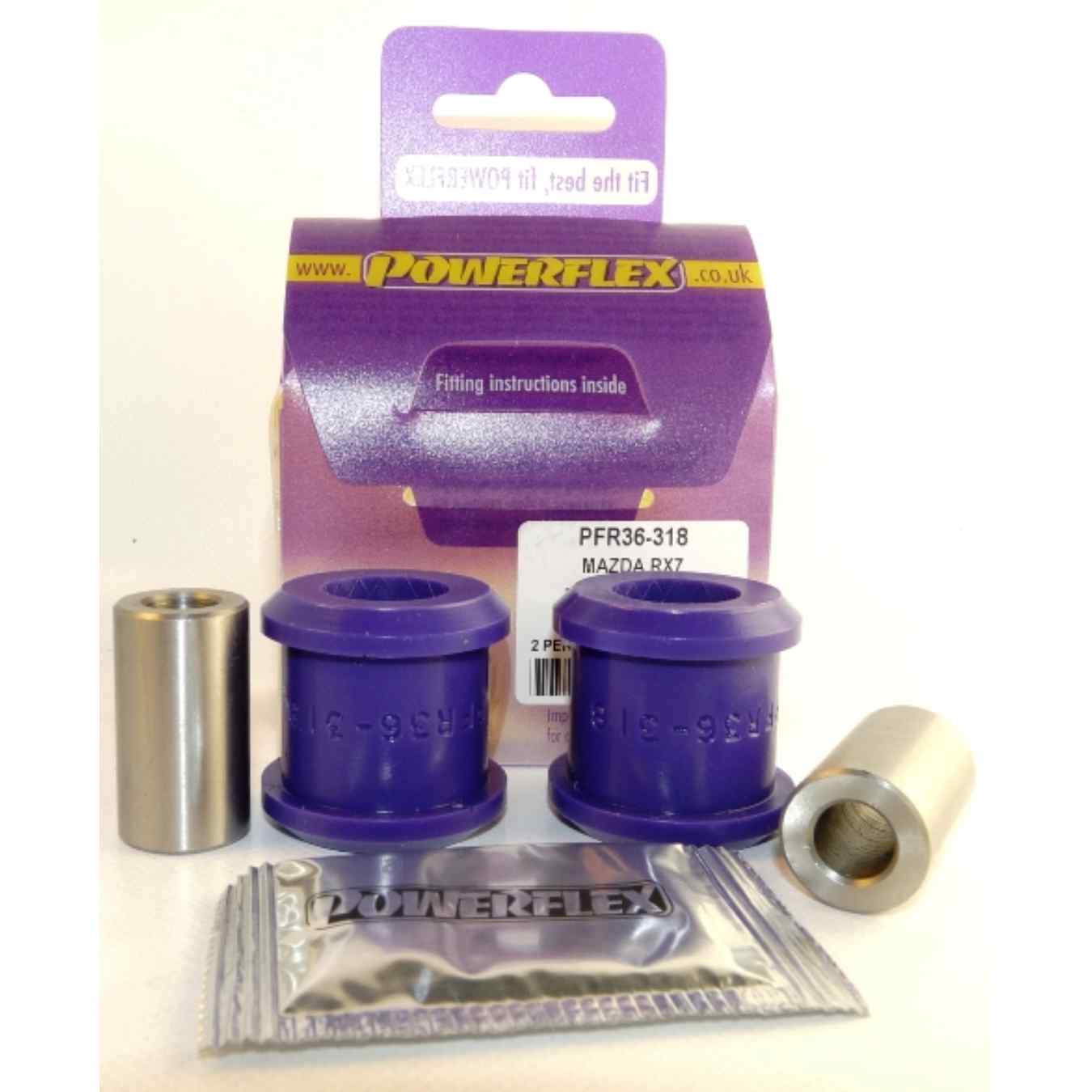 Silent bloc Powerflex extérieurs de parallélisme arrière (réglables) road series N°18 PFR36-318