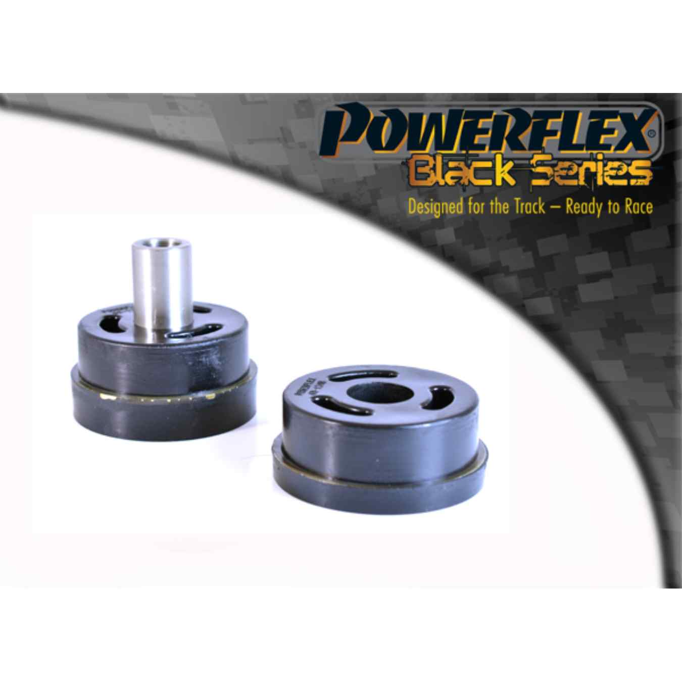 Silent bloc Powerflex gauche de berceau arrière black series N°8 PFR69-124BLK