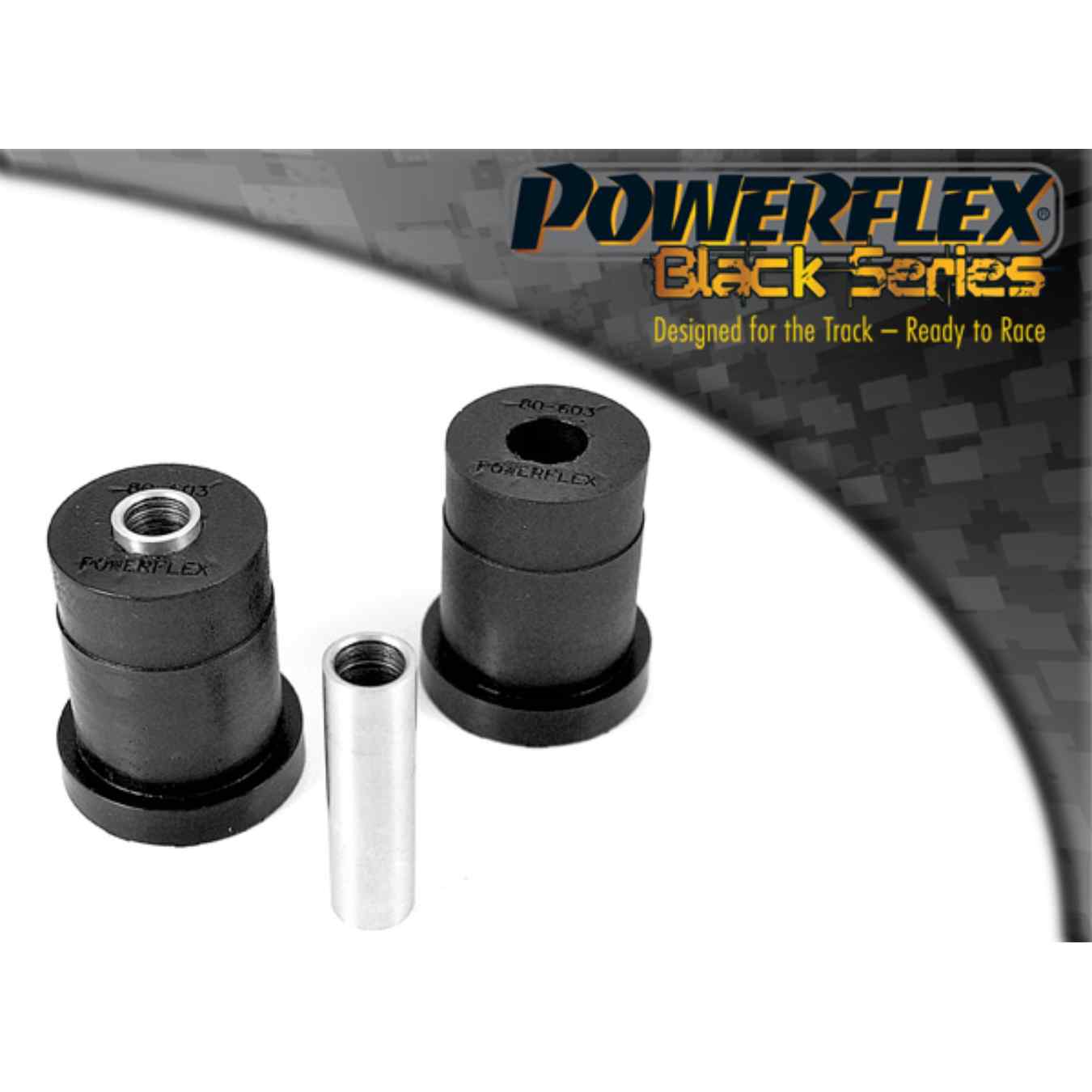 Silent bloc Powerflex inférieurs black series N°3 PFF80-603BLK