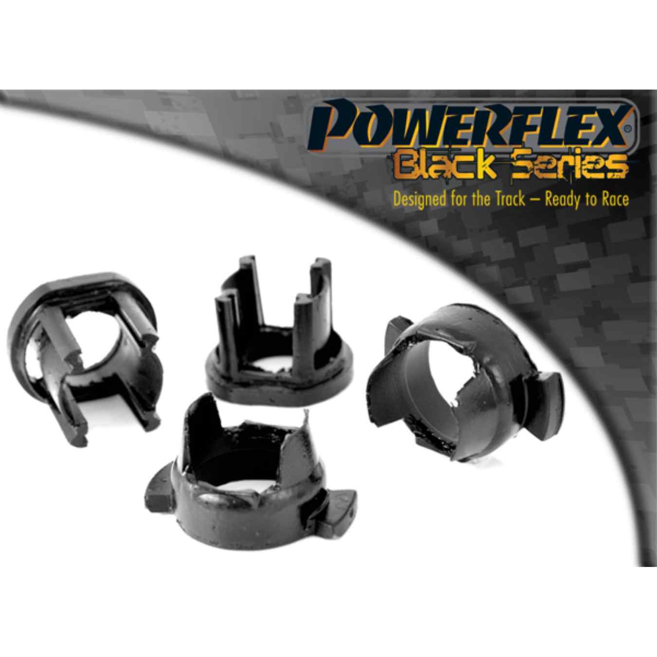 Silent bloc Powerflex insert arrière d'essieu arrière black series N°11 PFR50-413BLK