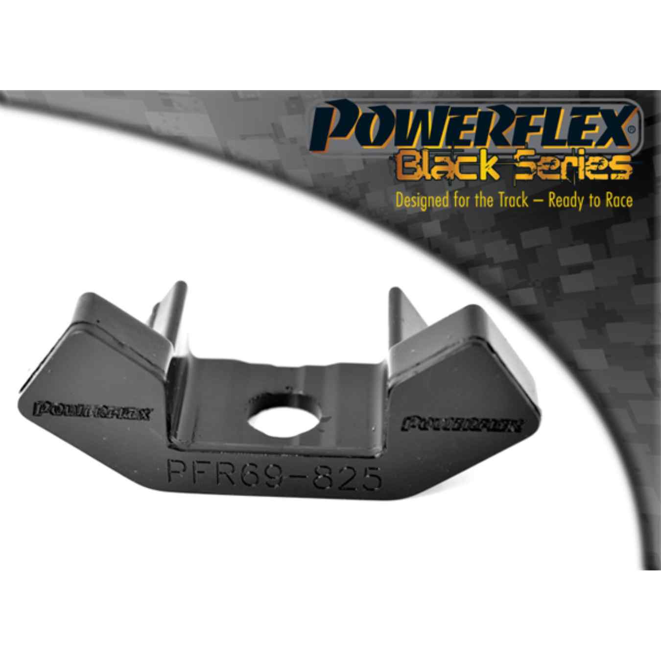 Silent bloc Powerflex insert arrière de boîte de vitesse black series N°25 PFR69-825BLK