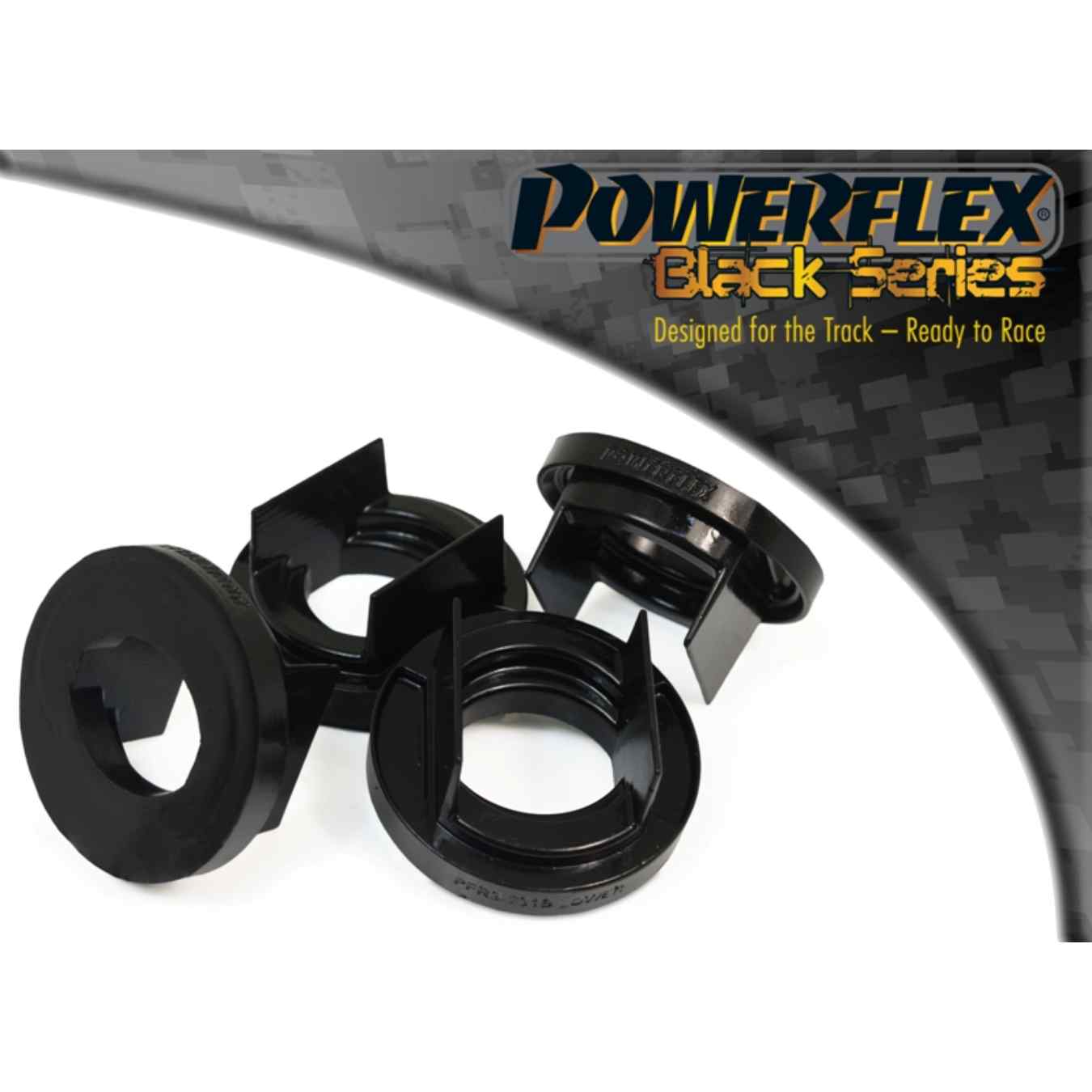 Silent bloc Powerflex insert avant de berceau arrière black series N°30 PFR3-731BLK