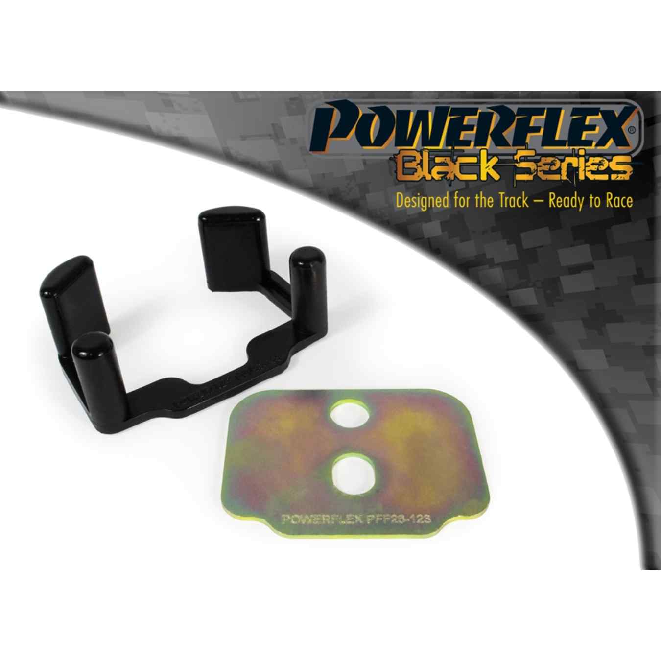 Silent bloc Powerflex insert boîte de vitesse supérieur black series N°23 PFF26-123BLK