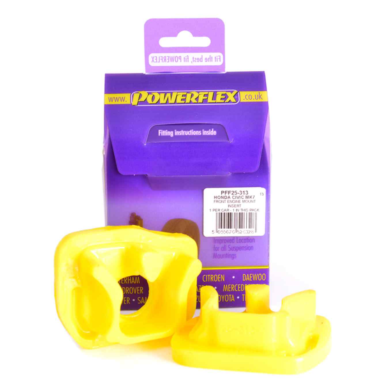 Silent bloc Powerflex insert de support moteur avant road series N°13 PFF25-313