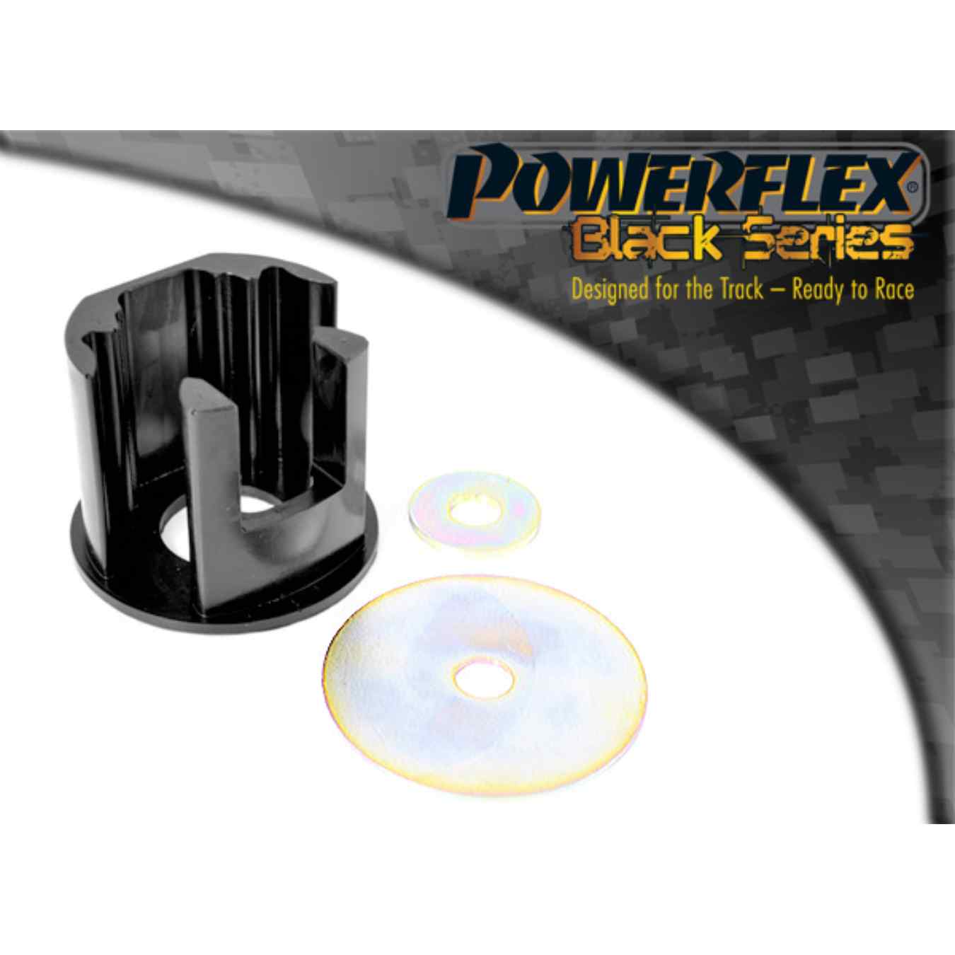 Silent bloc Powerflex insert du support moteur inférieur (compétition) black series N°4 PFF85-704BLK