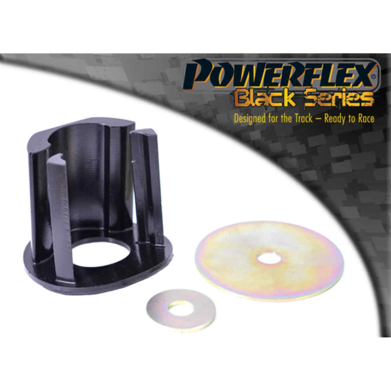 Silent bloc Powerflex insert du support moteur inférieur (diesel) black series N°4 PFF85-504BLK