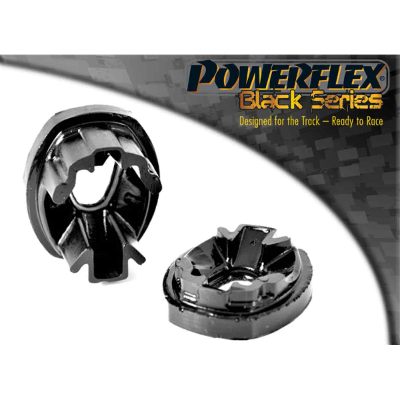 Silent bloc Powerflex insert moteur inférieur arrière black series N°4 PFF50-509BLK