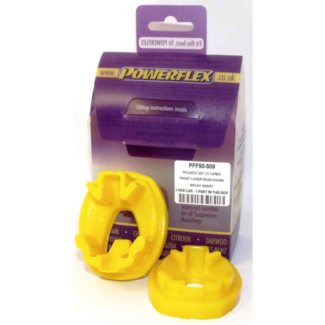 Silent bloc Powerflex insert moteur inférieur arrière road series N°4 PFF50-509