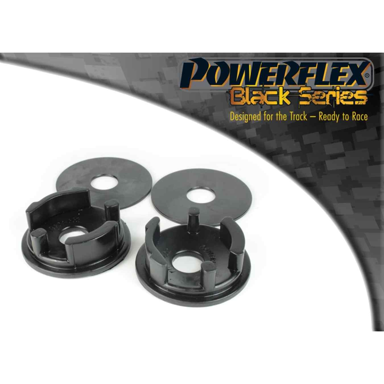 Silent bloc Powerflex insert support moteur arrière black series N°21 PFF34-602BLK