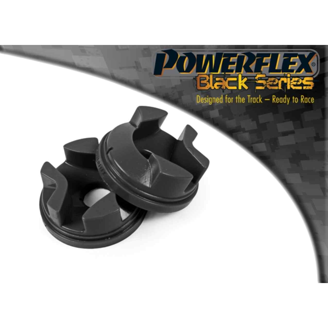 Silent bloc Powerflex insert support moteur arrière black series N°4 PFF73-304BLK