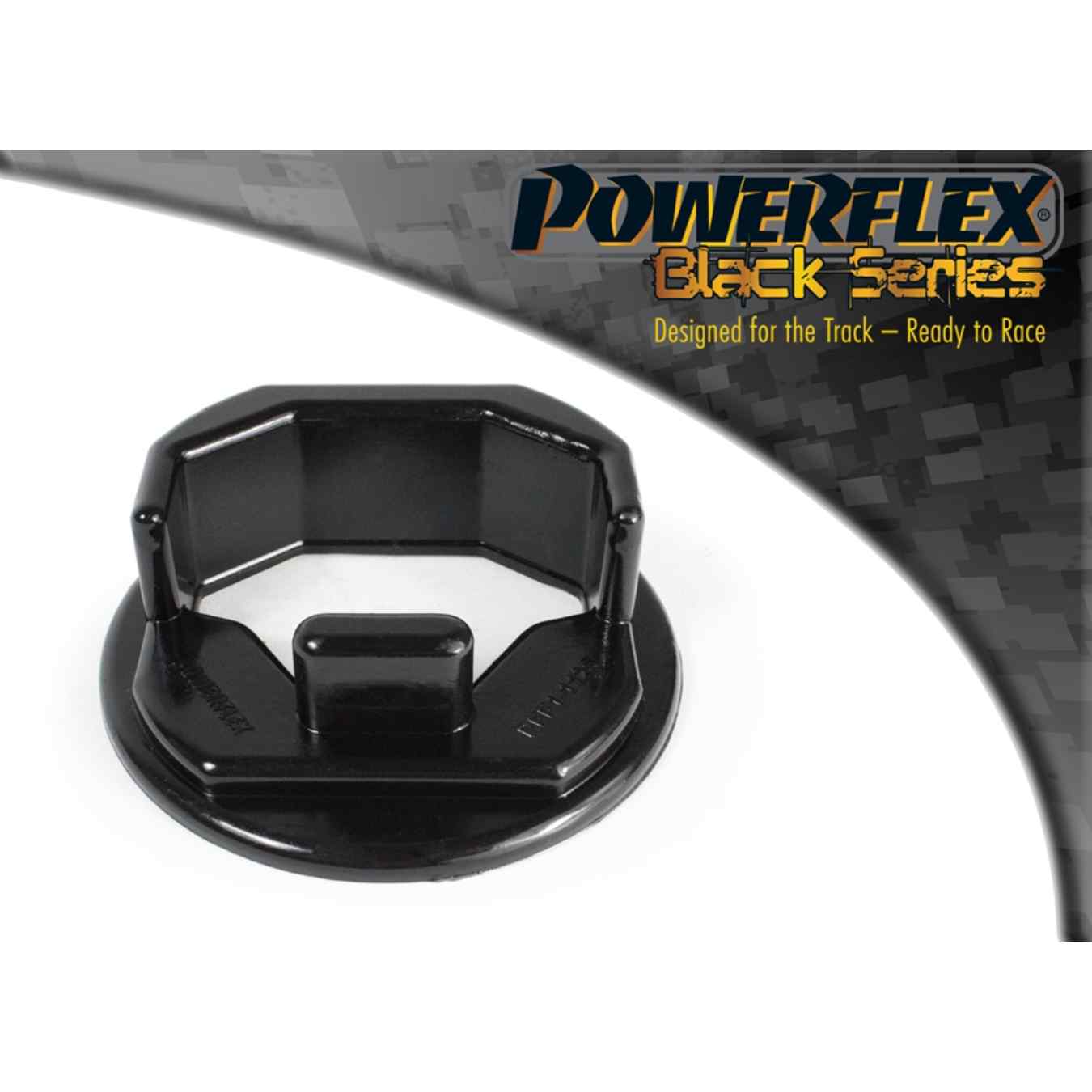 Silent bloc Powerflex insert support moteur supérieur black series N°25 PFF1-1125BLK