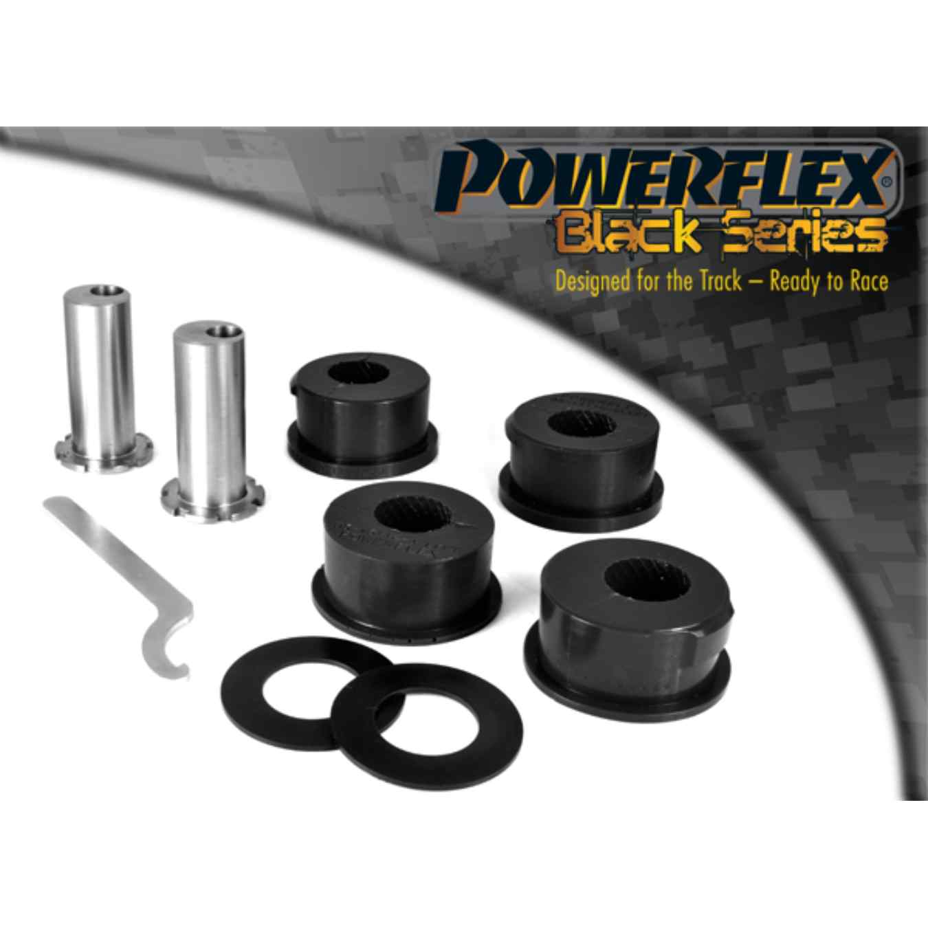 Silent bloc Powerflex intérieurs de bras de suspension arrière, réglable black series N°11 PFR85-1311GBLK