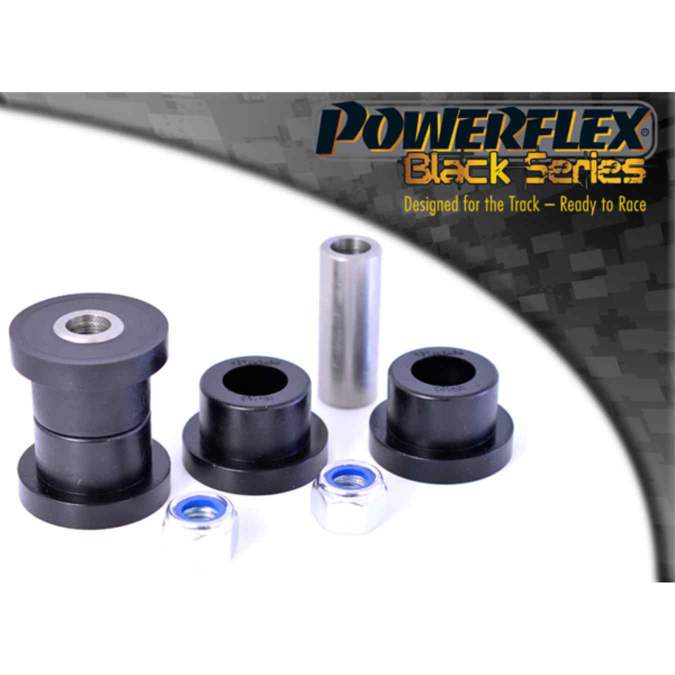 Silent bloc Powerflex intérieurs de bras de suspension avant black series N°2 PFF19-103BLK