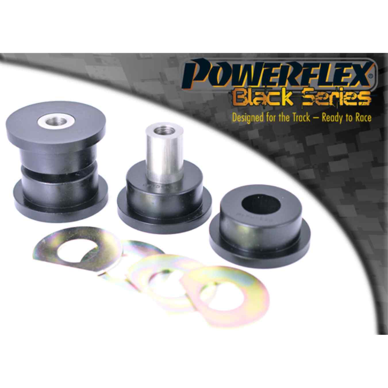 Silent bloc Powerflex intérieurs de bras de suspension inférieurs avant black series N°2 PFF5-620BLK