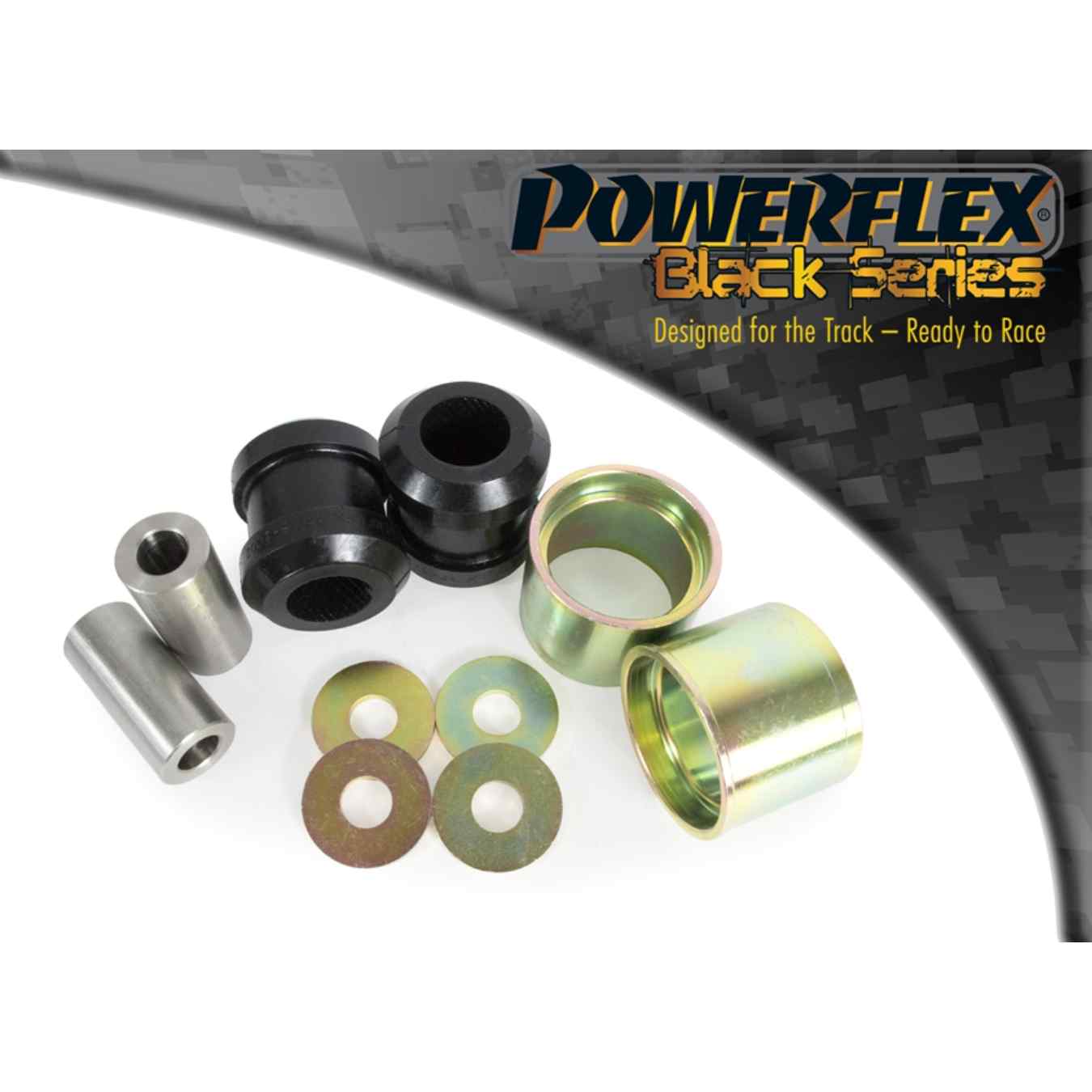Silent bloc Powerflex intérieurs de bras de suspension inférieurs avant black series N°2 PFF5-1002BLK