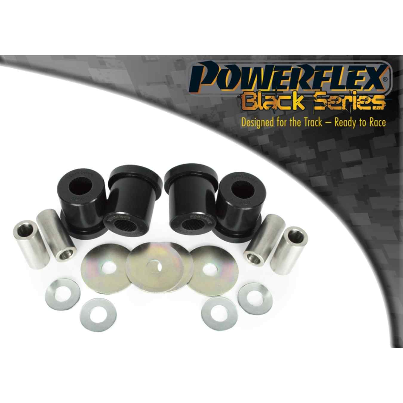 Silent bloc Powerflex intérieurs de bras de suspension inférieurs arrière black series N°9 PFR3-216BLK